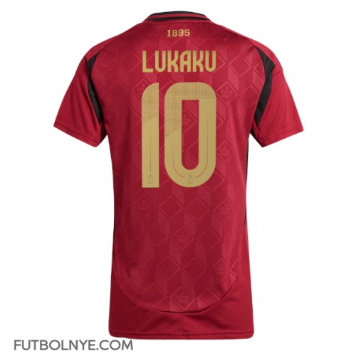 Camiseta Bélgica Romelu Lukaku #10 Primera Equipación para mujer Eurocopa 2024 manga corta